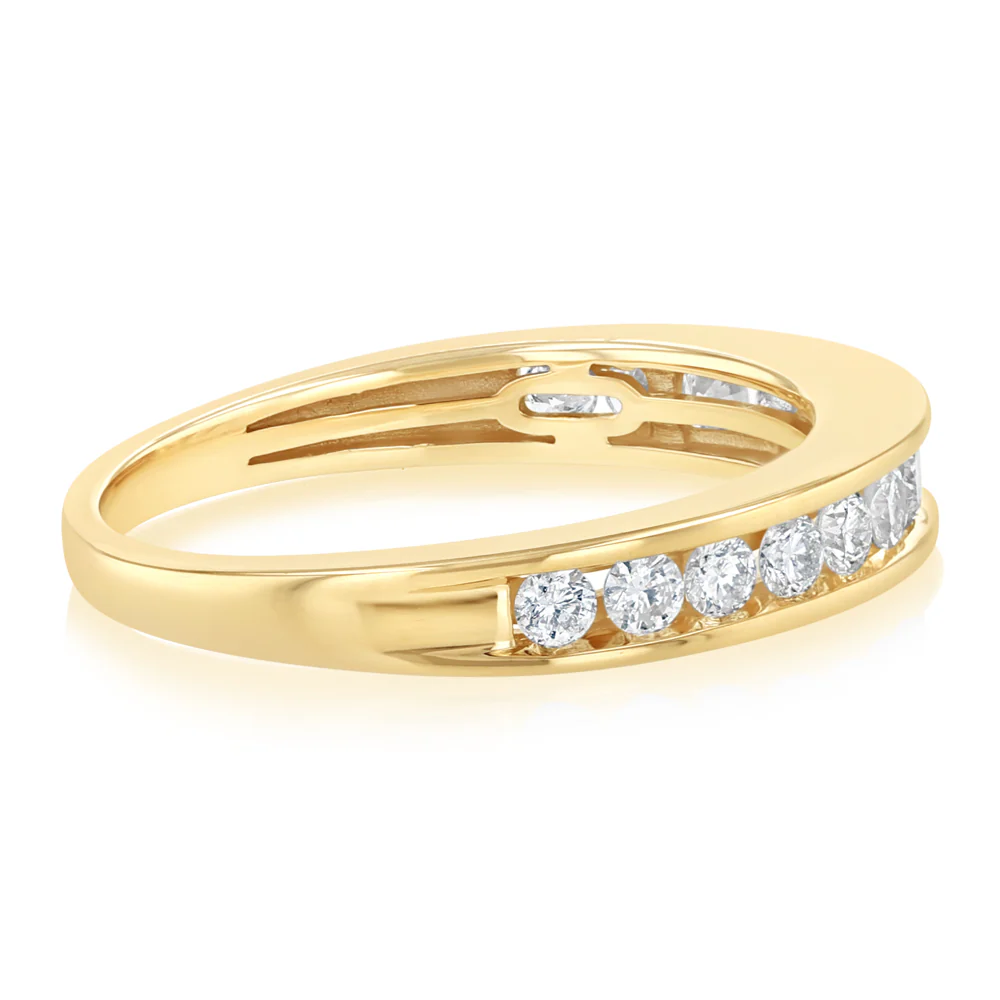 0.45 Carat Diamond Eternity Ring in 10ct Yellow Gold - Image 2