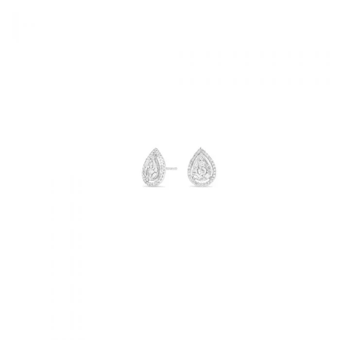0.50ct Diamond Pear Shape Studs in 9ct White Gold - Image 2