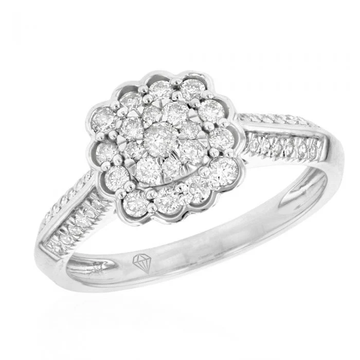 0.50ct Diamond Ring in 9ct White Gold