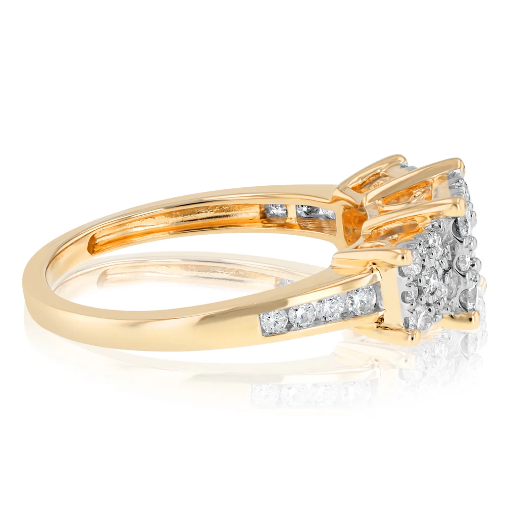 0.69 Carat Diamond Ring in 4ct Yellow gold - Image 2