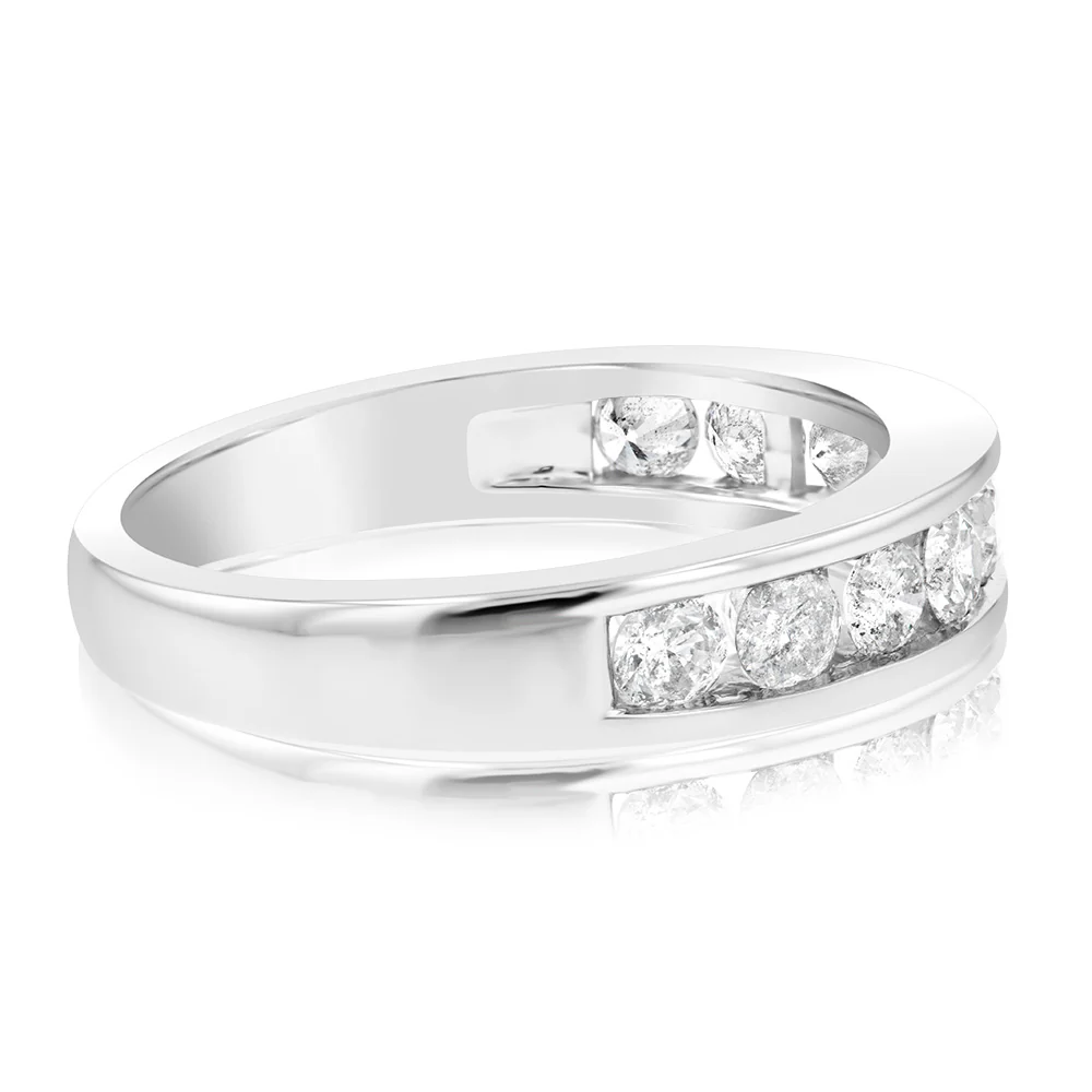 0.80 Carat Diamond Eternity Ring in 10ct White Gold - Image 2