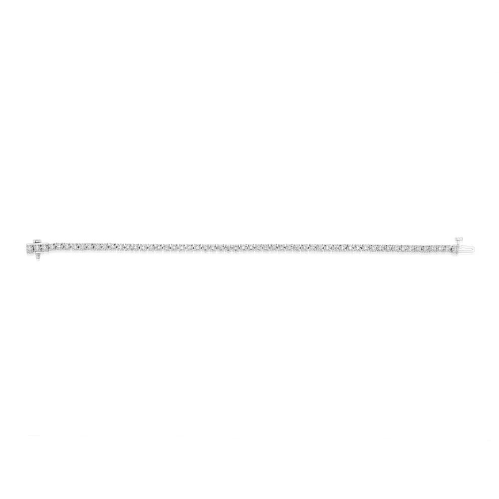 1/2 Carat Diamond 18cm Tennis Bracelet with Brilliant Cut Diamonds in Sterling Silver - Image 6