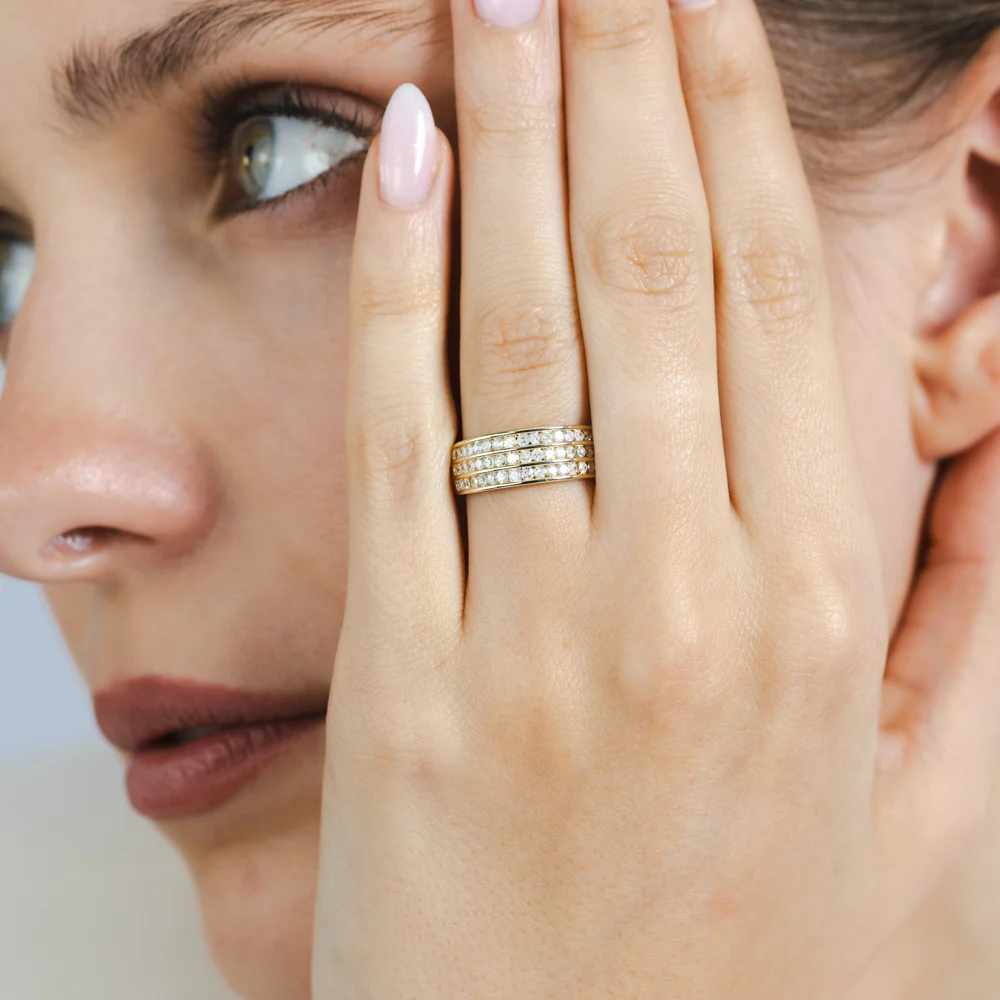 1/2 Carat Diamond Dress Ring in 9ct Yellow Gold - Image 3
