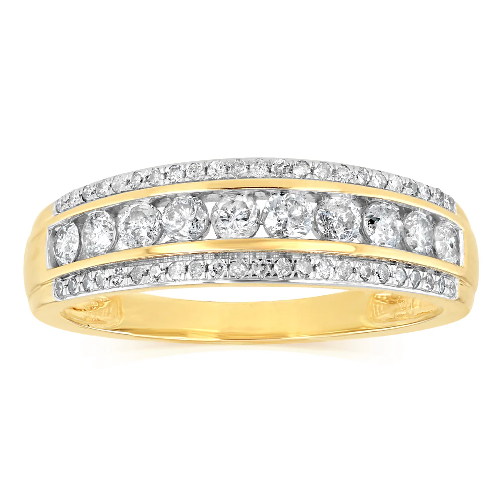 1/2 Carat Diamond Dress Ring in 9ct Yellow Gold