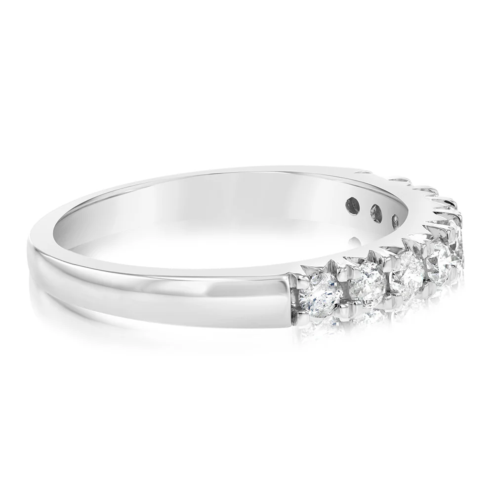 1/2 Carat Diamond Eternity Ring in 10ct White Gold - Image 2