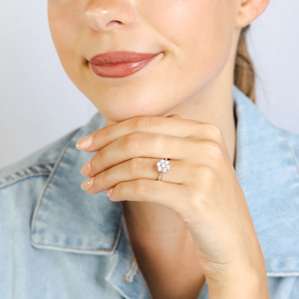 1/2 Carat Diamond Ring in Platinum - Image 3