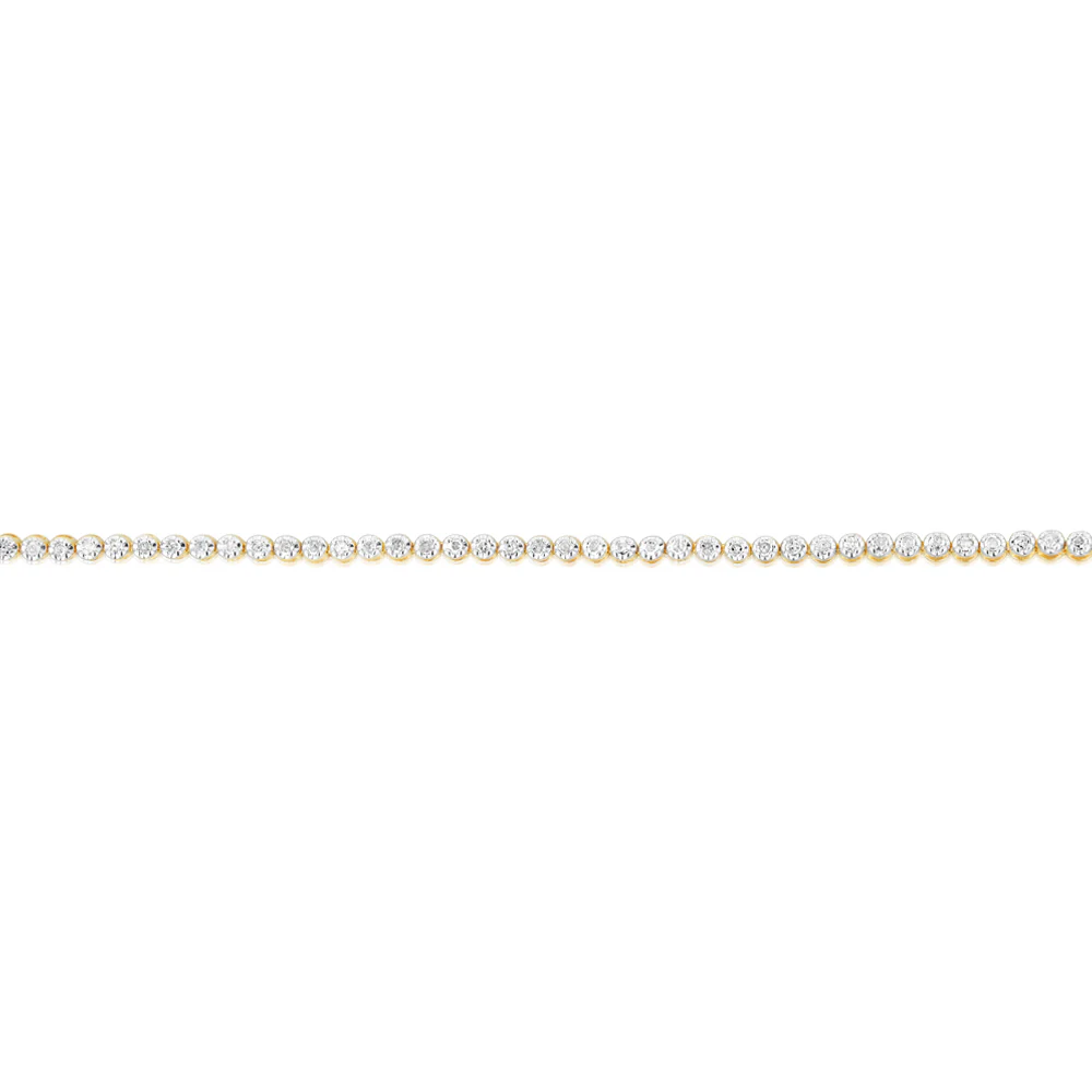1/2 Carat Diamond Tennis Bracelet in 9ct Yellow Gold - Image 2