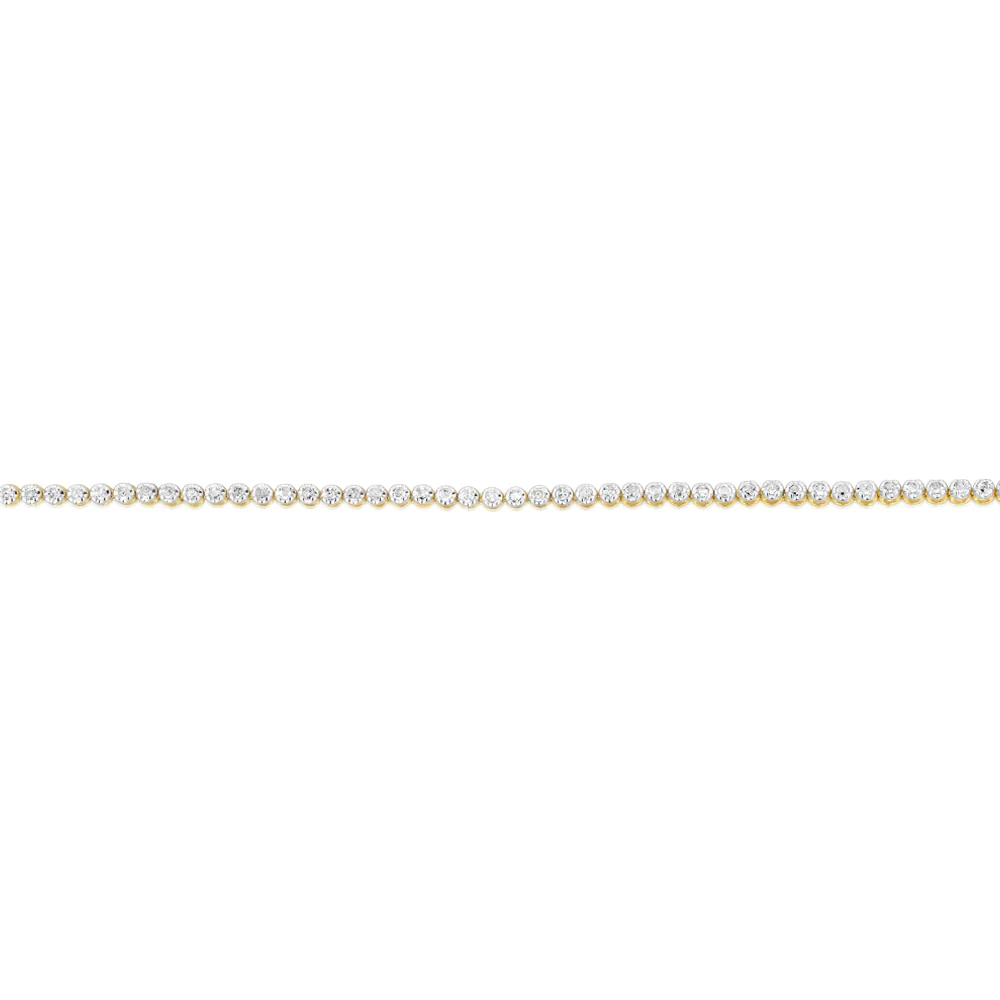 1/2 Carat Diamond Tennis Bracelet in 9ct Yellow Gold - Image 3