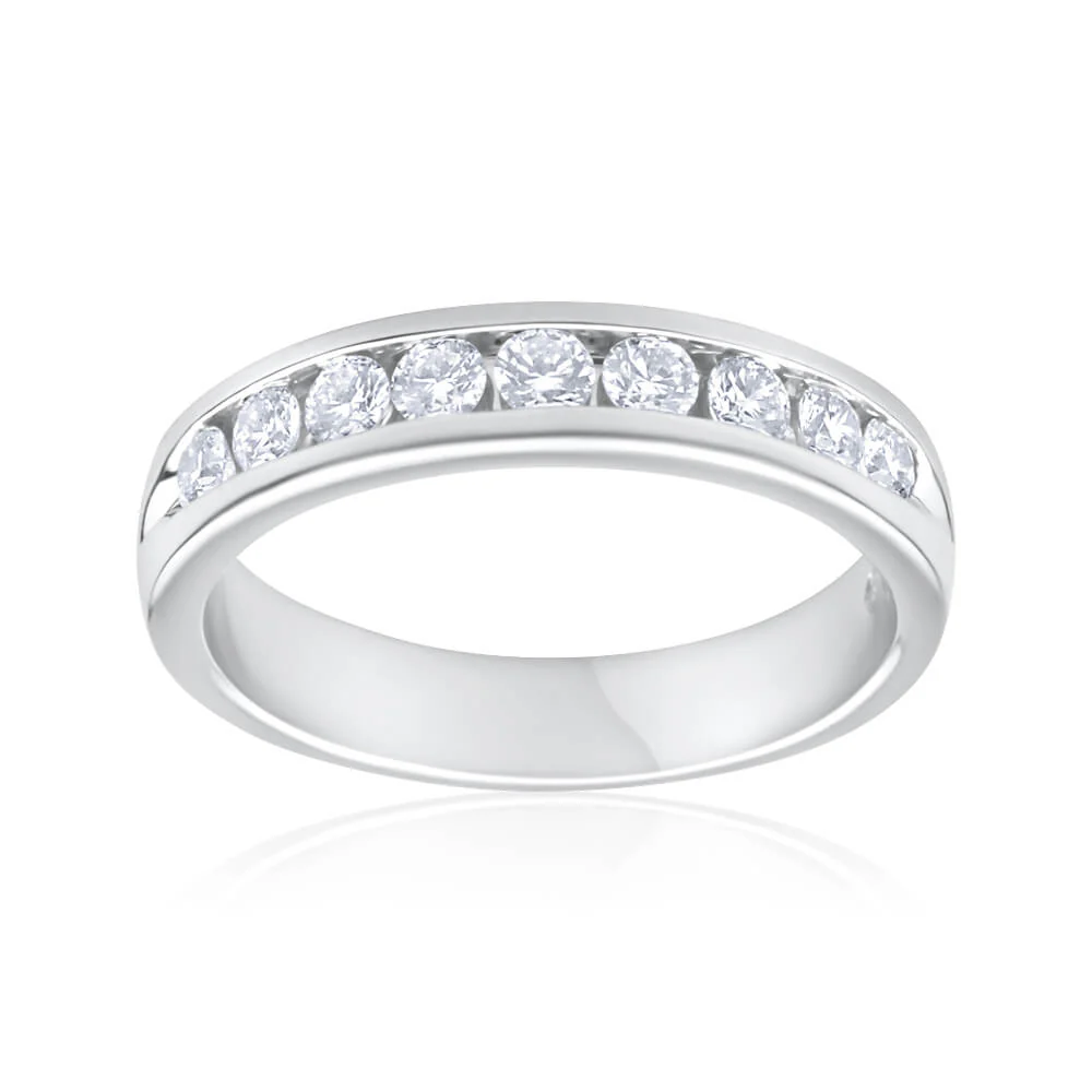 1/2 Carat Flawless Cut 18ct White Gold Diamond Ring