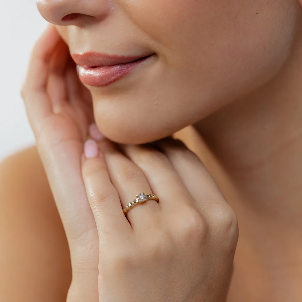1/3 Carat Australian Diamond Solitaire Ring in 9ct Yellow Gold - Image 3