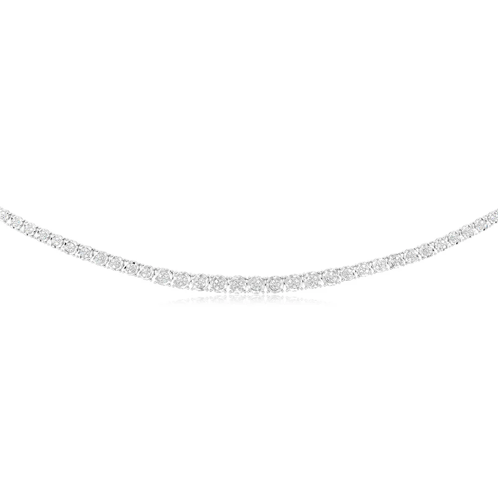 1/3 Carat Diamond Chain in Sterling Silver - Image 2