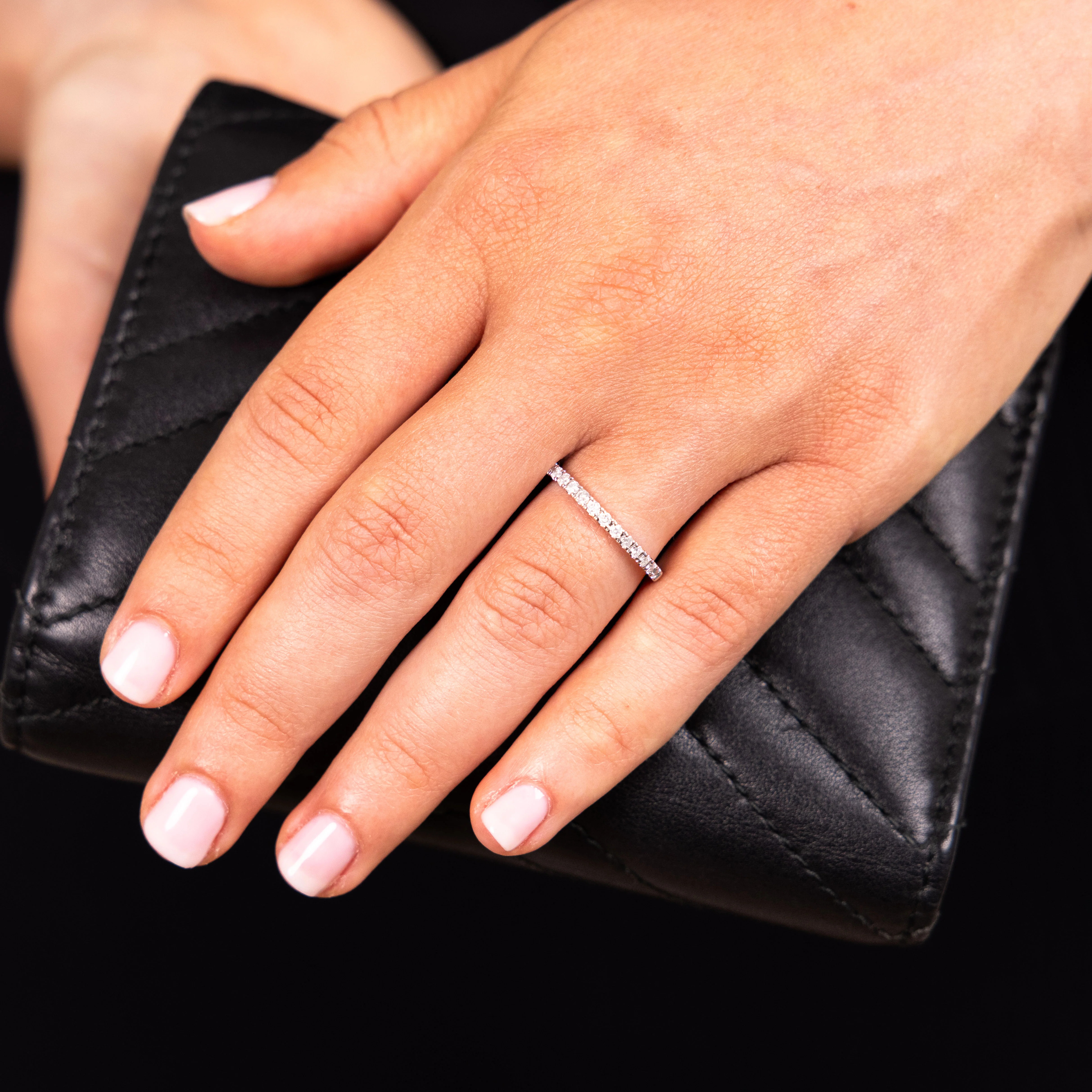 1/3 Carat Diamond Eternity Ring in 10ct White Gold - Image 2
