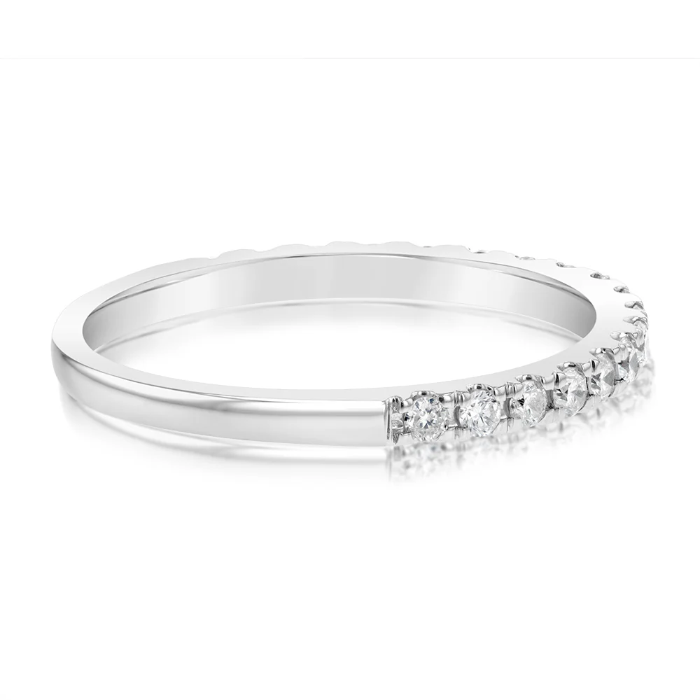 1/3 Carat Diamond Eternity Ring in 10ct White Gold - Image 3