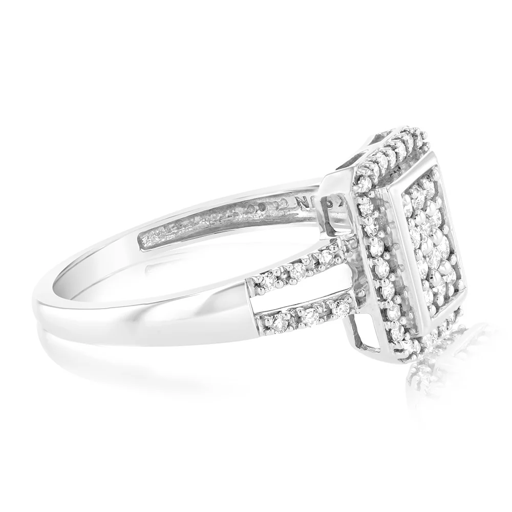 1/3 Carat Diamond Ring in 10ct White Gold - Image 2