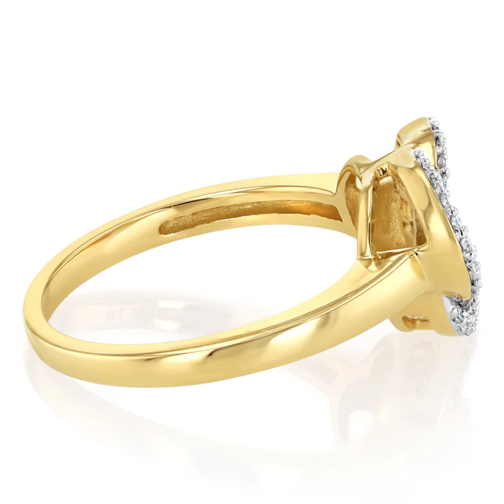 1/4 Carat Australian Diamond Ring in 9ct Yellow Gold - Image 2
