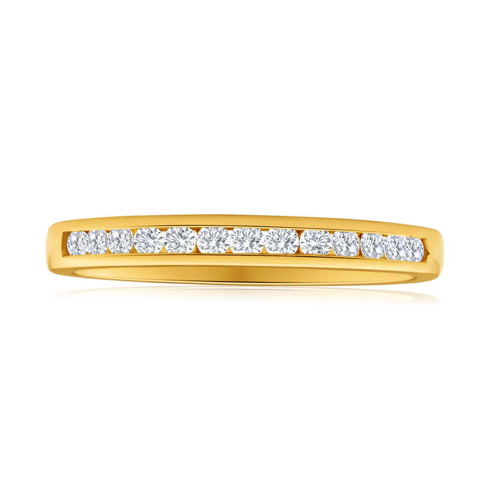 1/4 Carat Flawless Cut 18ct Yellow Gold Diamond Ring