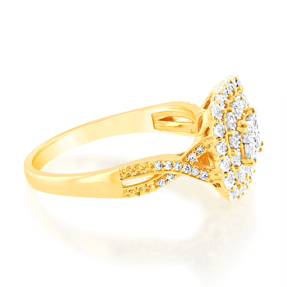 1/4 Carat Luminesce Lab Grown Diamond Ring in 9ct Yellow Gold - Image 2