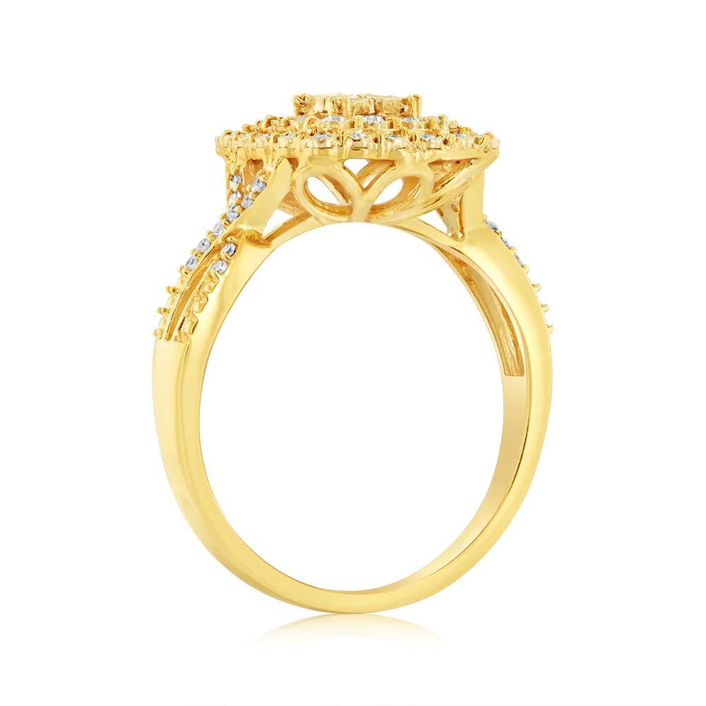 1/4 Carat Luminesce Lab Grown Diamond Ring in 9ct Yellow Gold - Image 3
