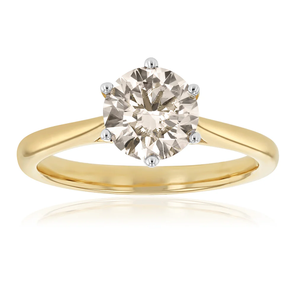 1.50 Carat Australian Diamond Solitaire Ring in 9ct Yellow Gold - Image 5