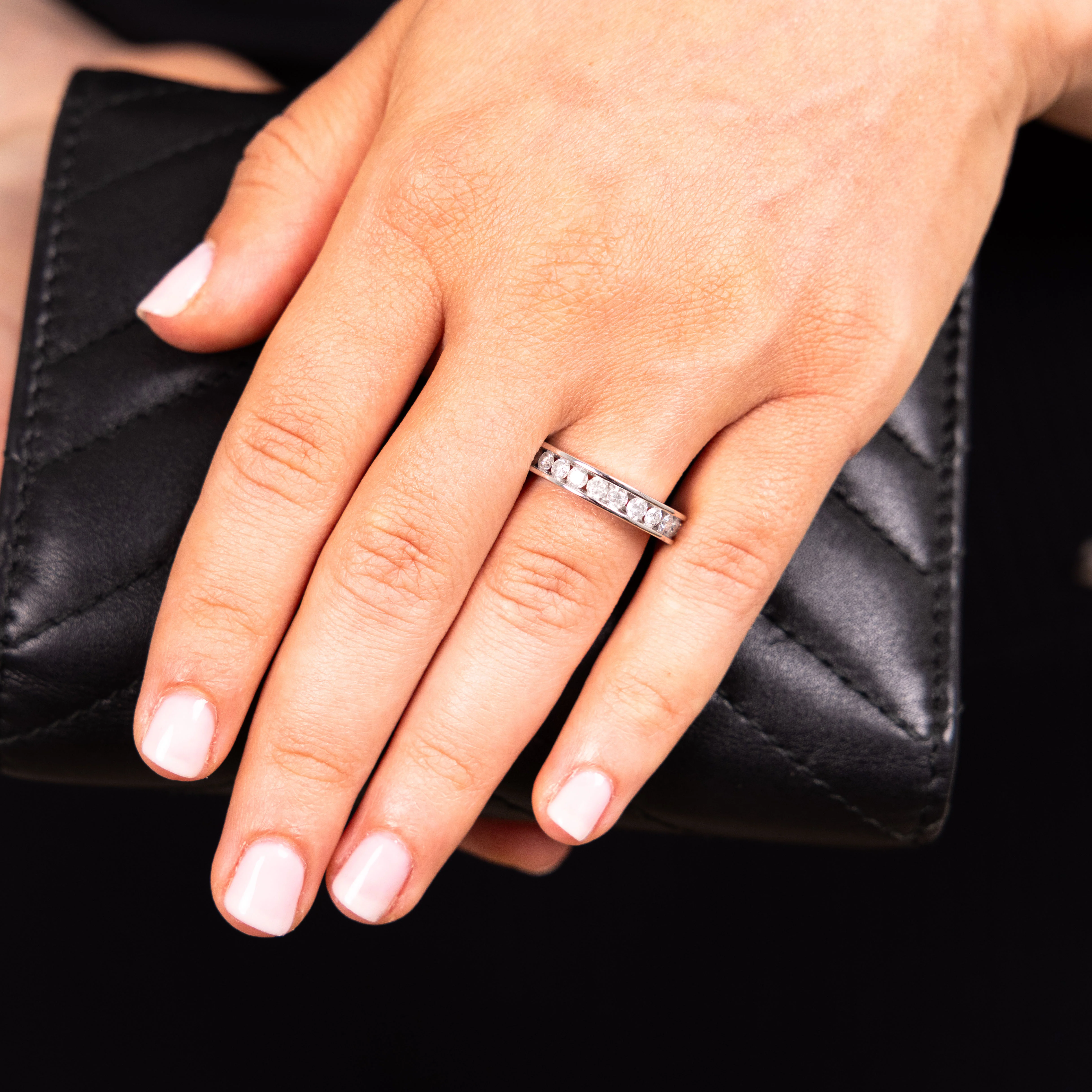 1 Carat Diamond Eternity Ring in 10ct White Gold - Image 3