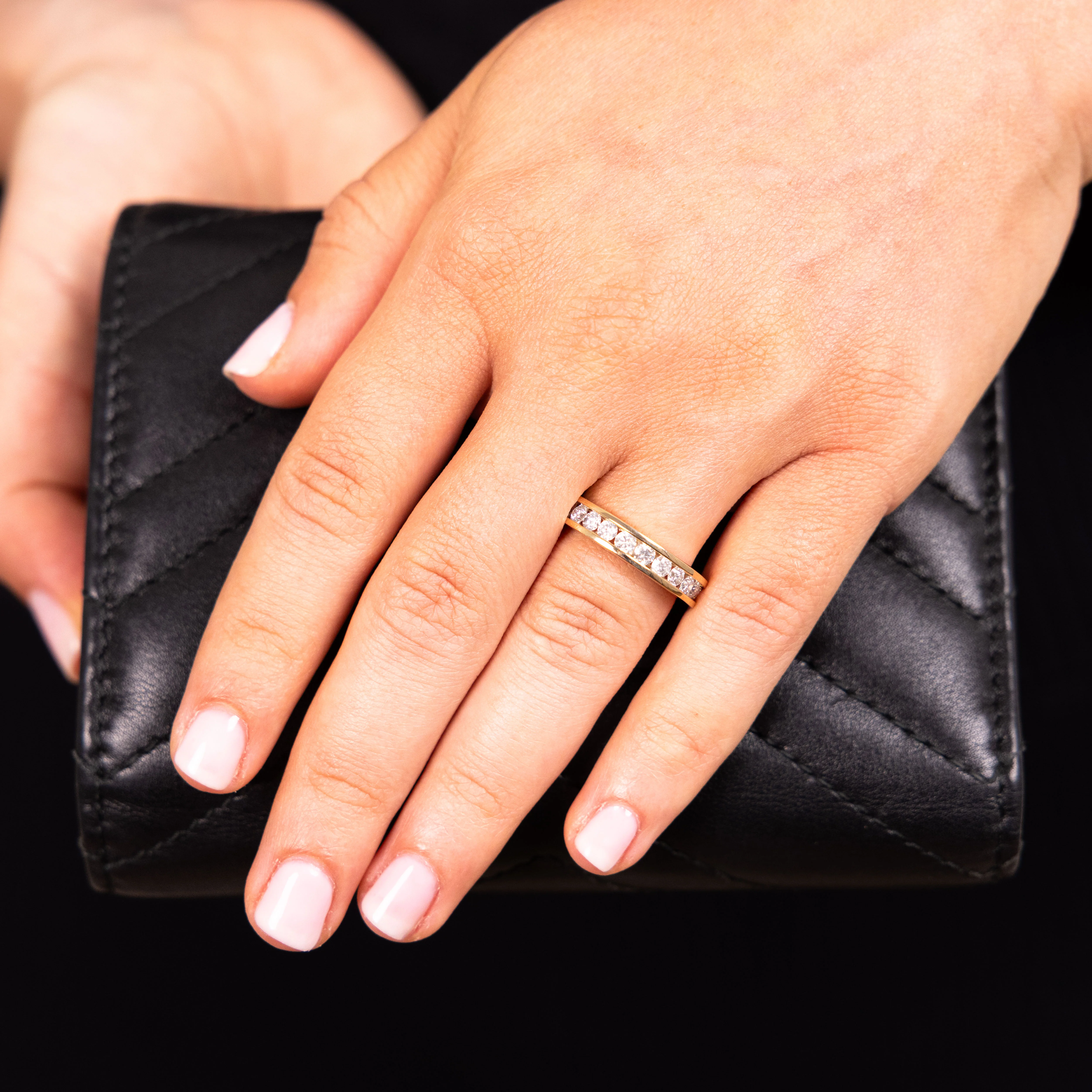 1 Carat Diamond Eternity Ring in 10ct Yellow Gold - Image 3