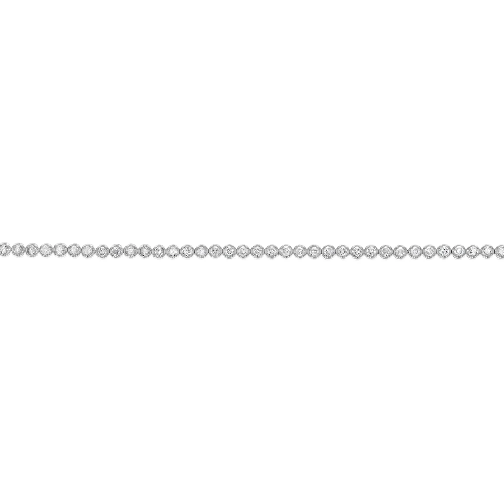 1 Carat Diamond Tennis Bracelet in 10ct White Gold - Image 3