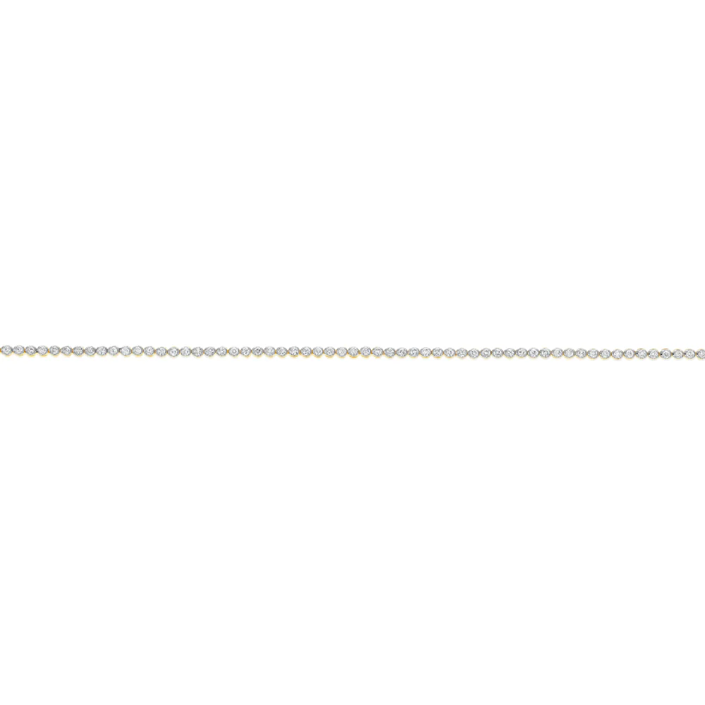 1 Carat Diamond Tennis Bracelet in 10ct Yellow Gold - Image 2