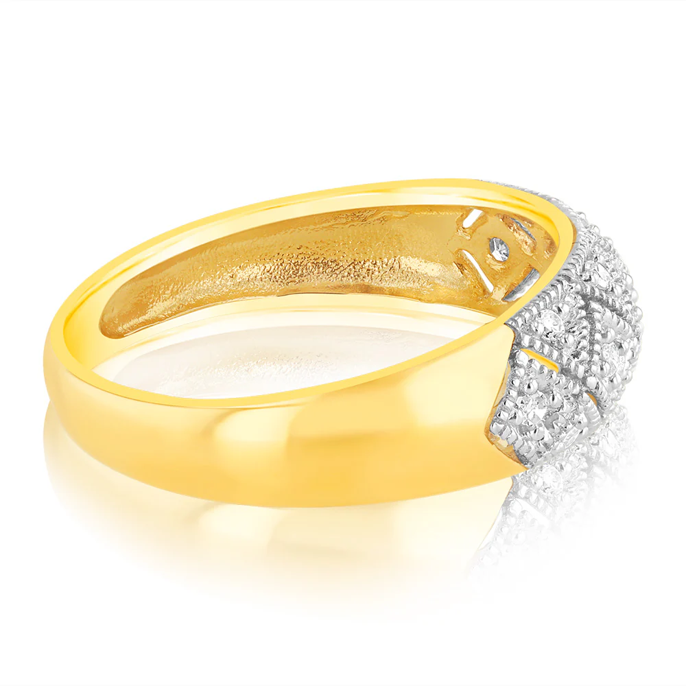 13 Diamond Dress Ring in 9ct Gold - Image 2