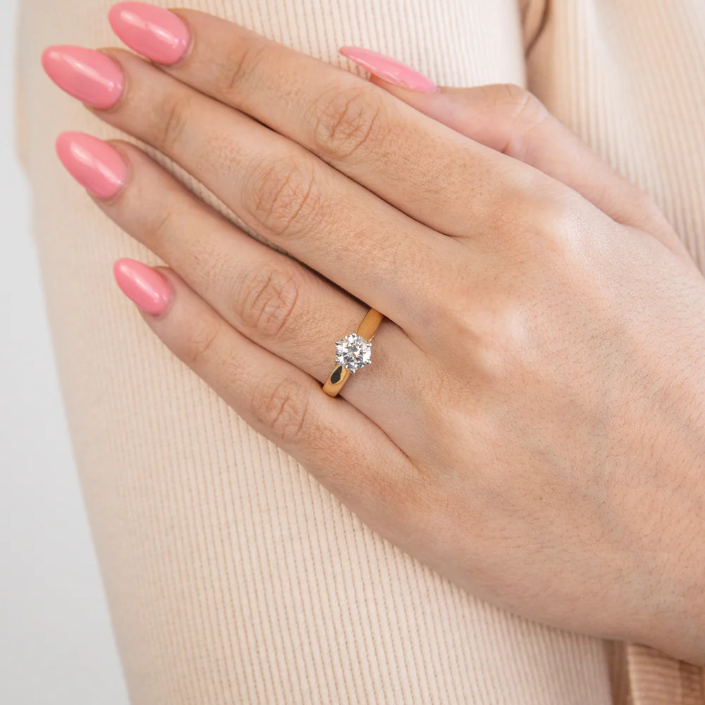18ct Yellow Gold 1 Carat Australian Diamond Solitaire - Image 3