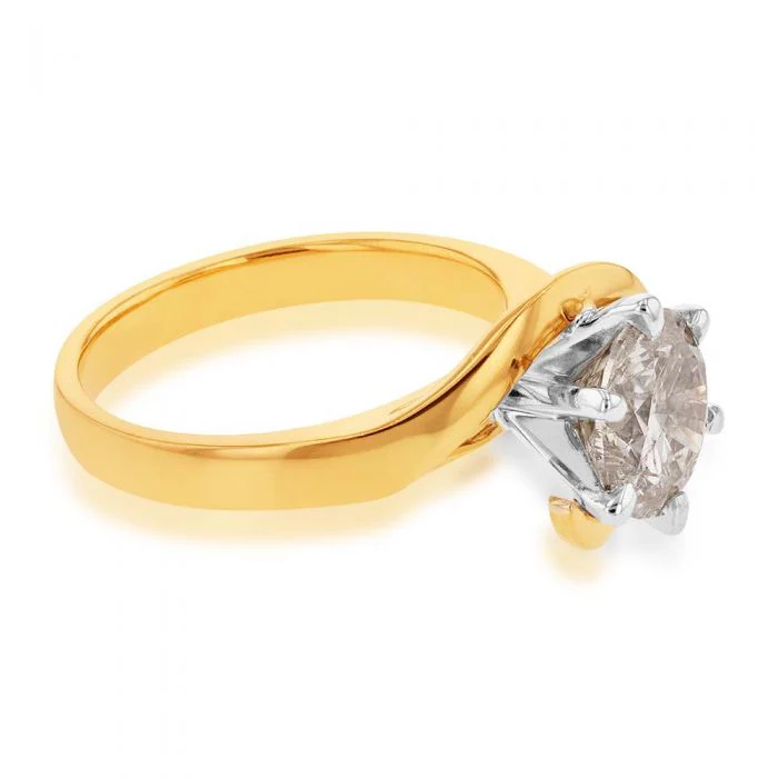 18ct Yellow Gold 2.00 Carat Australian Diamond Solitaire - Image 2