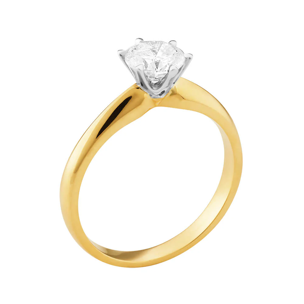 18ct Yellow Gold Solitaire Ring With 1 Carat Diamond - Image 3