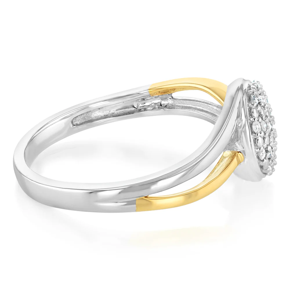 19 Diamond Dress Ring in 9ct Yellow Gold - Image 2