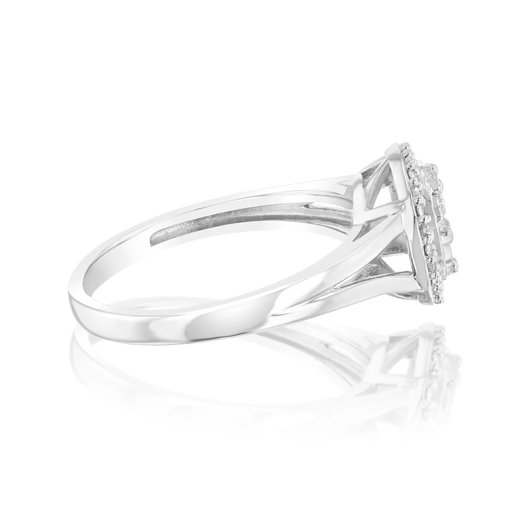 21 Diamonds Dress Ring in Sterling Silver - Image 2