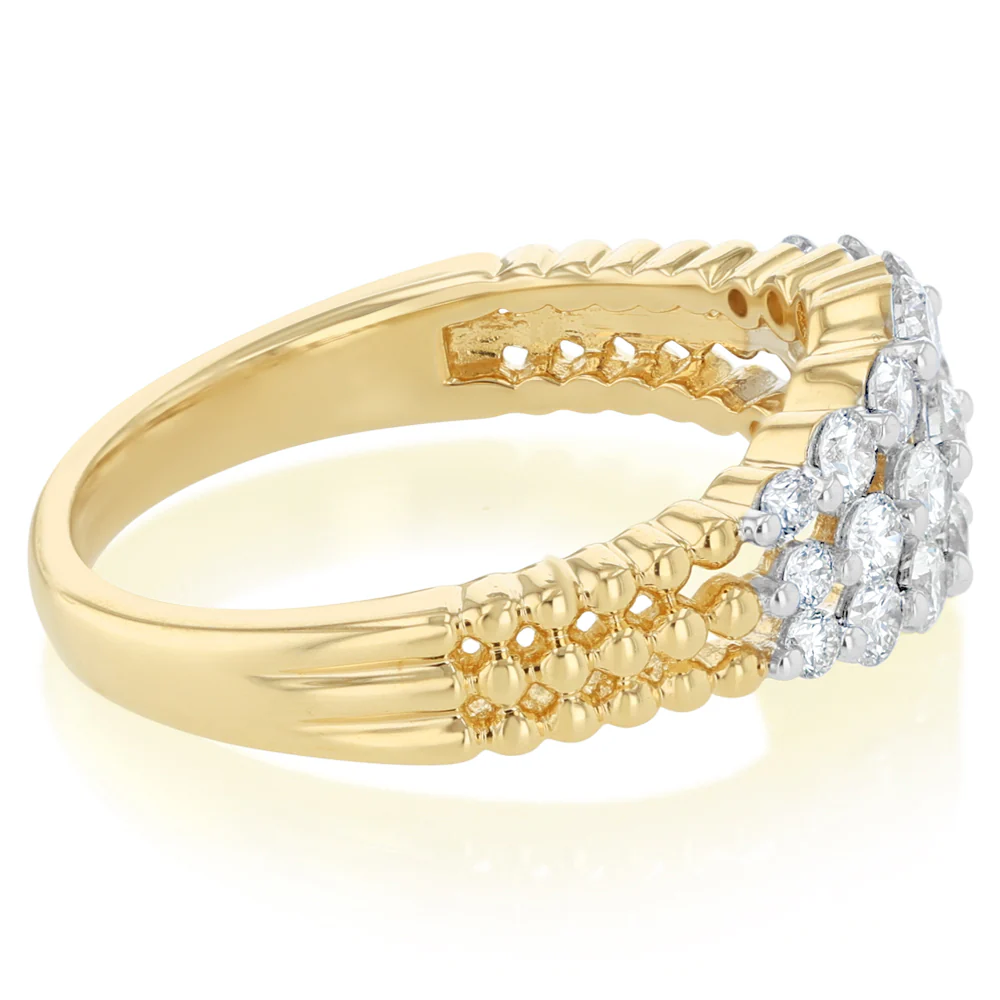 3/4 Carat Diamond Ring in 14ct Yellow Gold - Image 2
