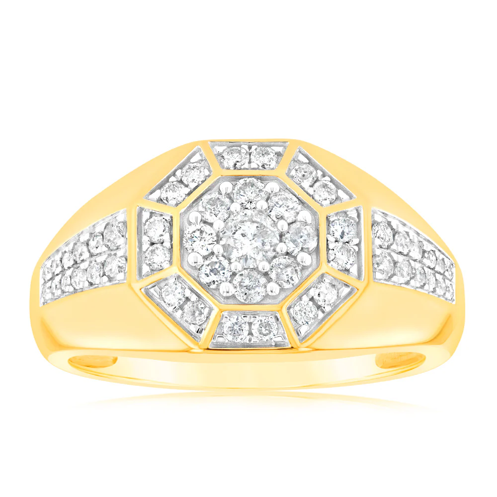 3/4 Carat Diamond Ring in 9ct Yellow Gold