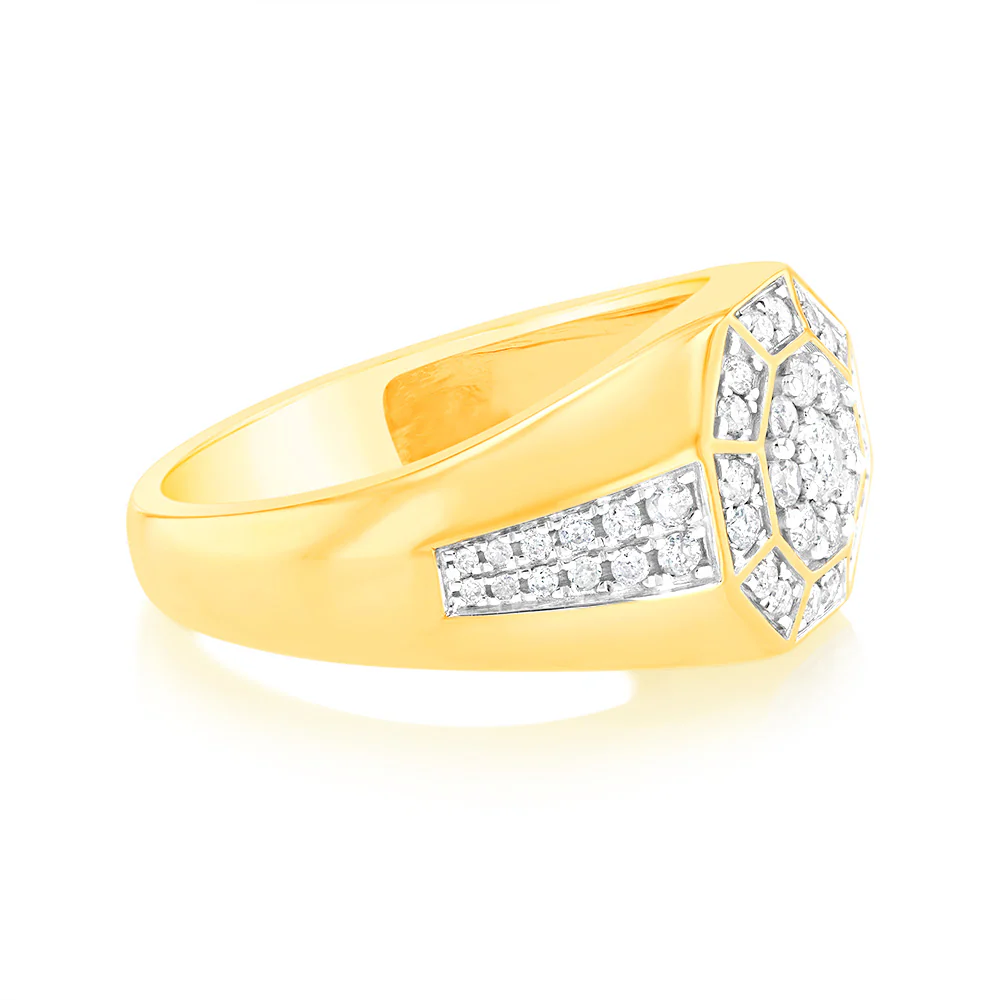 3/4 Carat Diamond Ring in 9ct Yellow Gold - Image 2