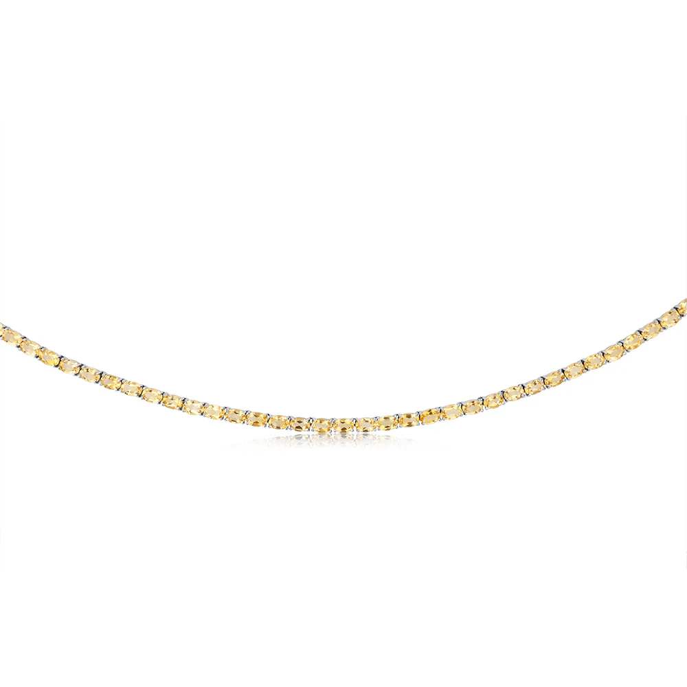 32.8 Carat Citrine Necklace 45cm in Sterling Silver - Image 2