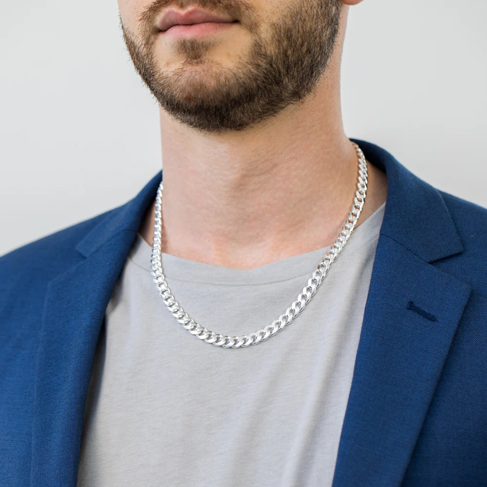 50cm Sterling Silver Curb Chain - Image 3