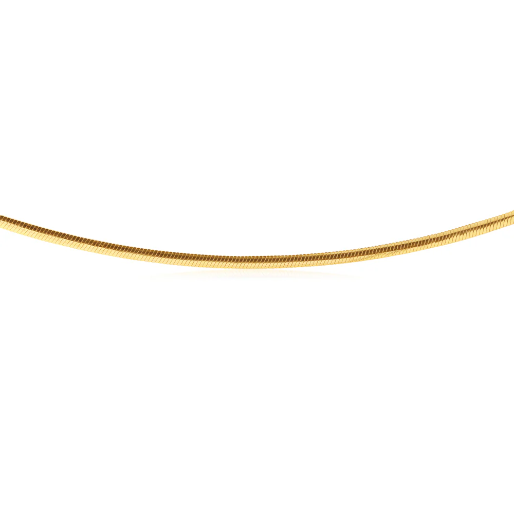 9carat Silver Filled Flat Snake Chain 45cm - Image 2
