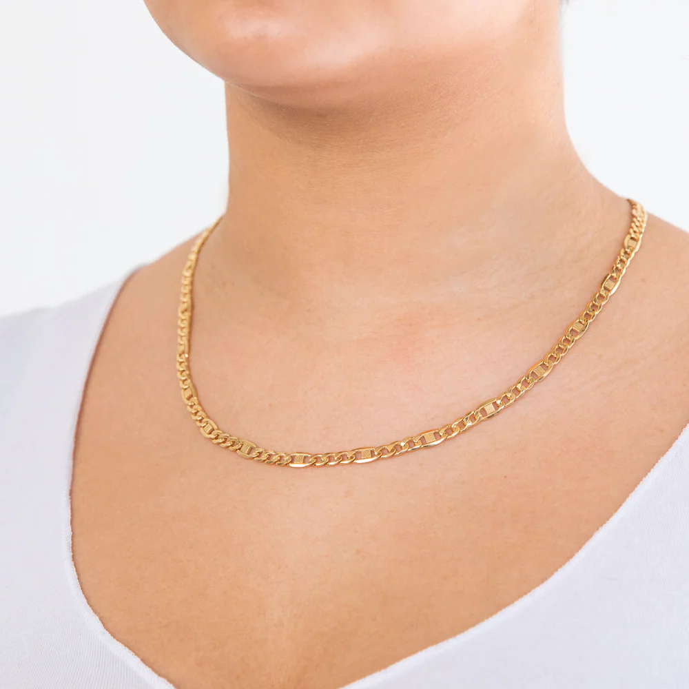 9carat Silverfilled Figaro 120 Gauge 50cm Chain - Image 2