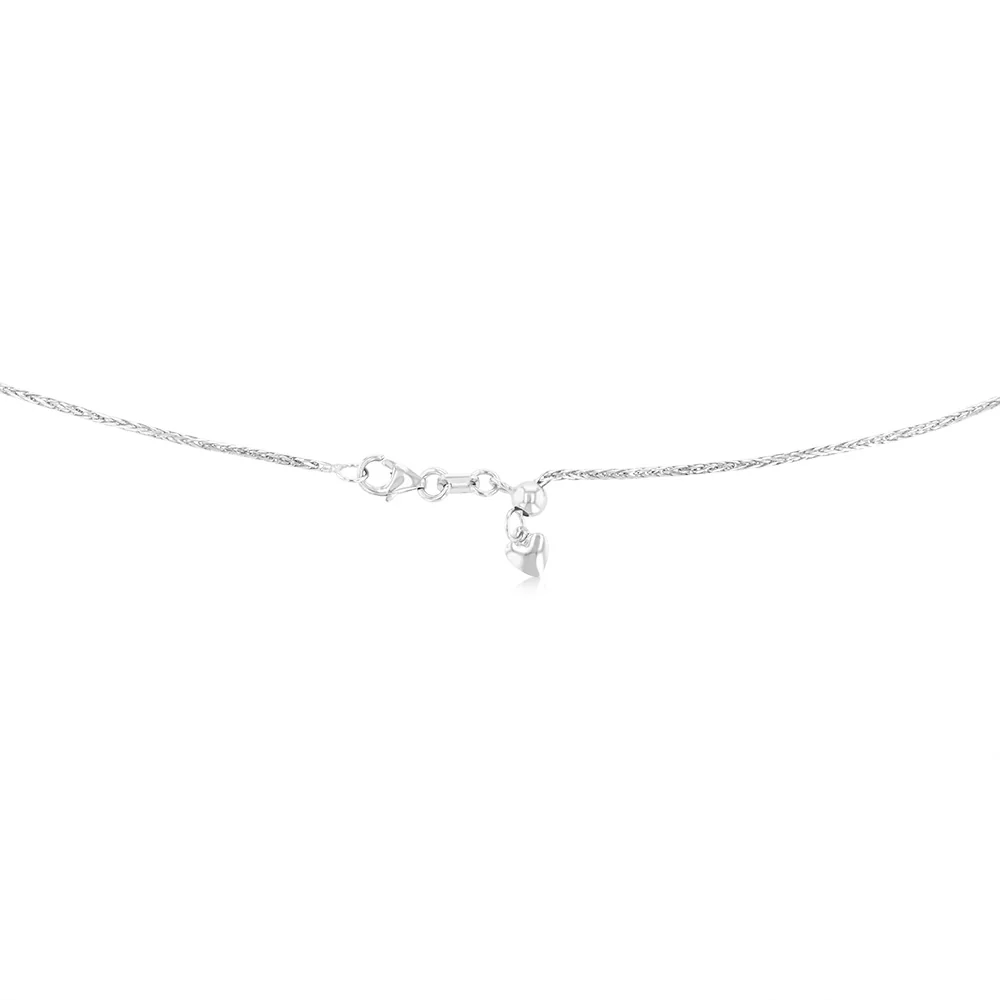 9ct Alluring White Gold Wheat Chain - Image 2