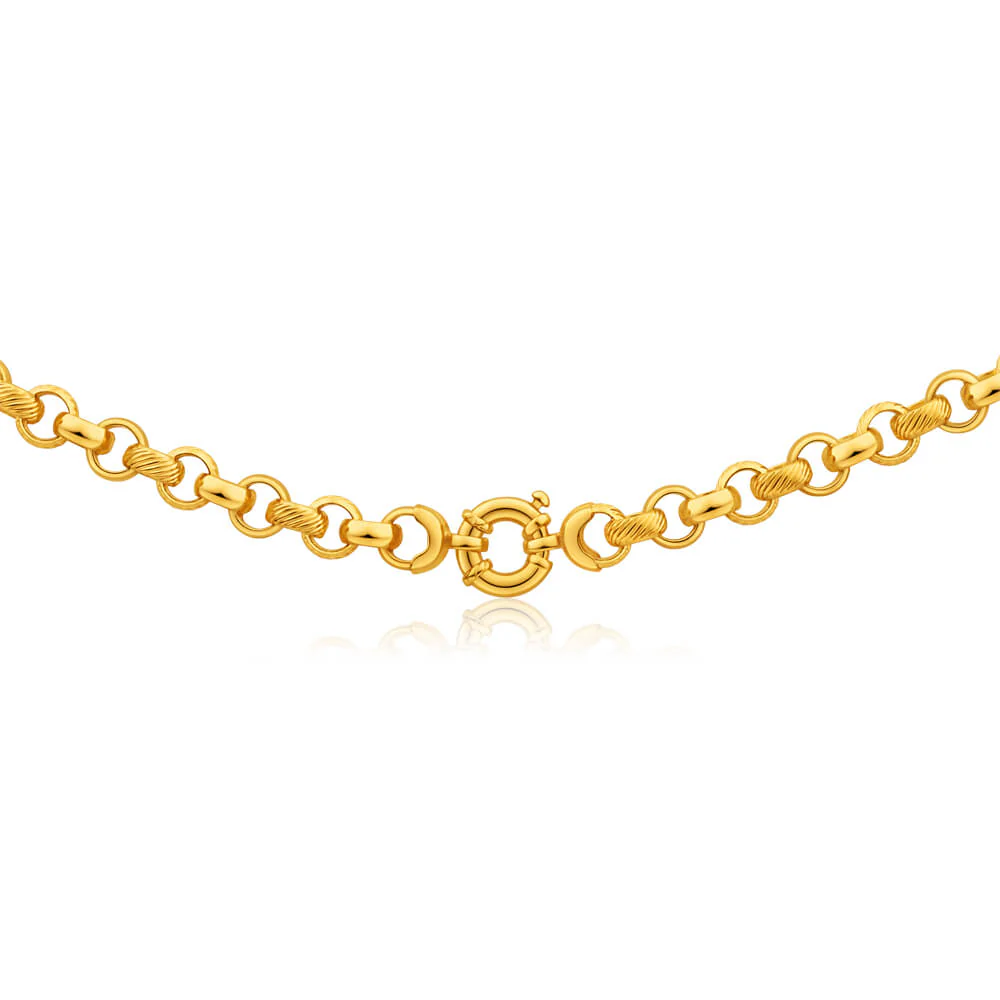 9ct Alluring Yellow Gold Belcher Chain - Image 2