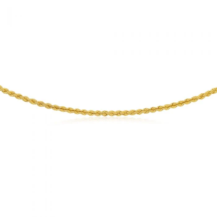 9ct Gold Filled Rope 50cm Chain 80 Gauge - Image 2