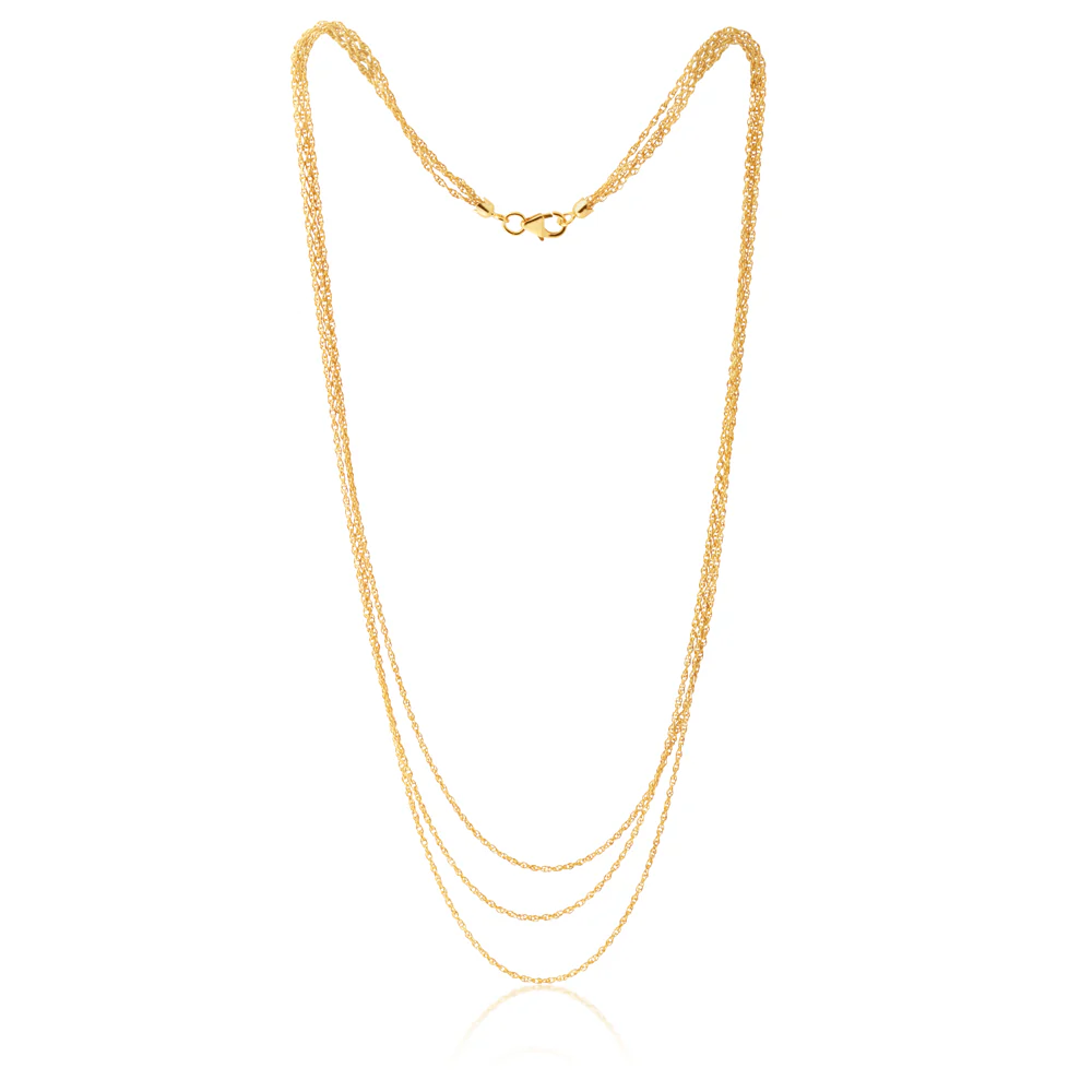 9ct Gold Silver Filled 43cm Necklace