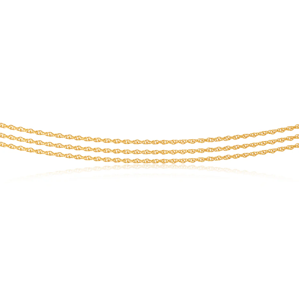 9ct Gold Silver Filled 43cm Necklace - Image 2