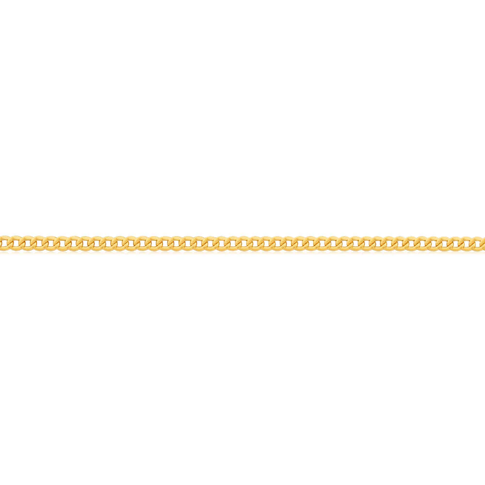 9ct Radiant Yellow Gold Copper Filled Curb Chain - Image 3