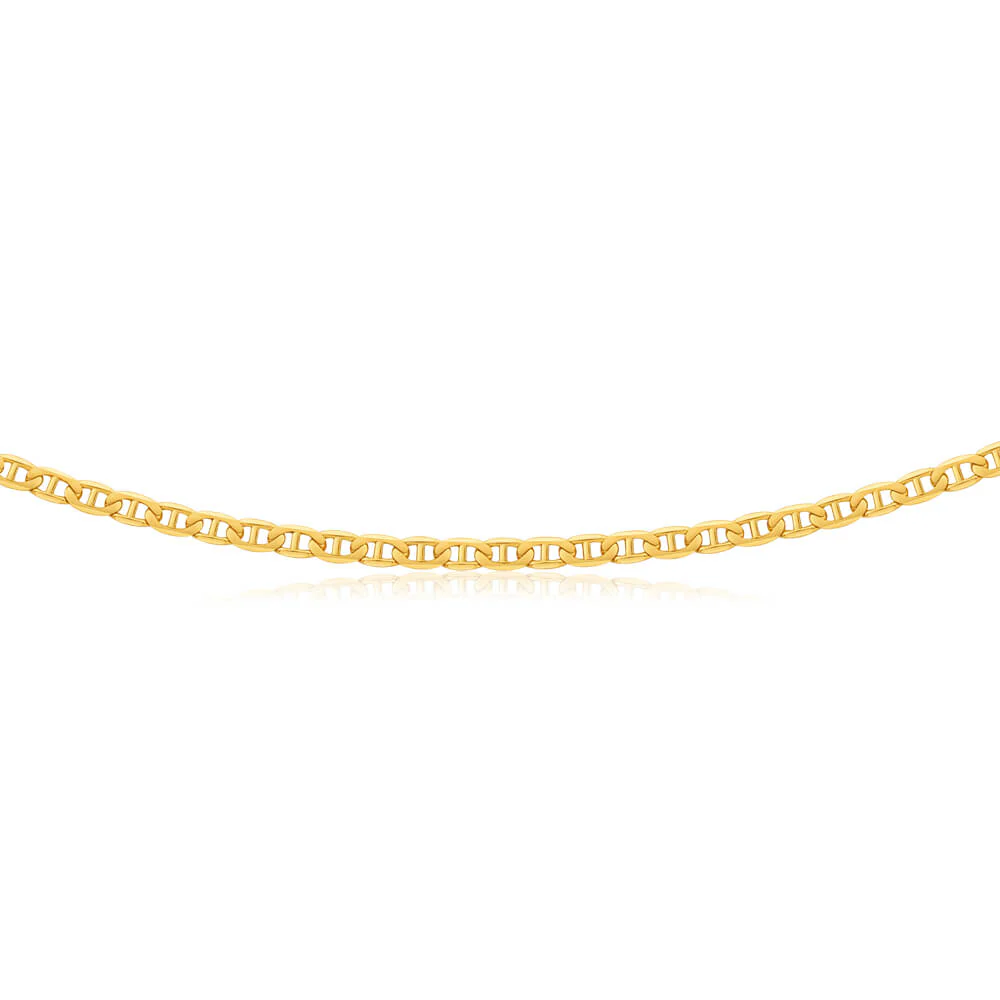 9ct Radiant Yellow Solid Gold Anchor Chain - Image 2