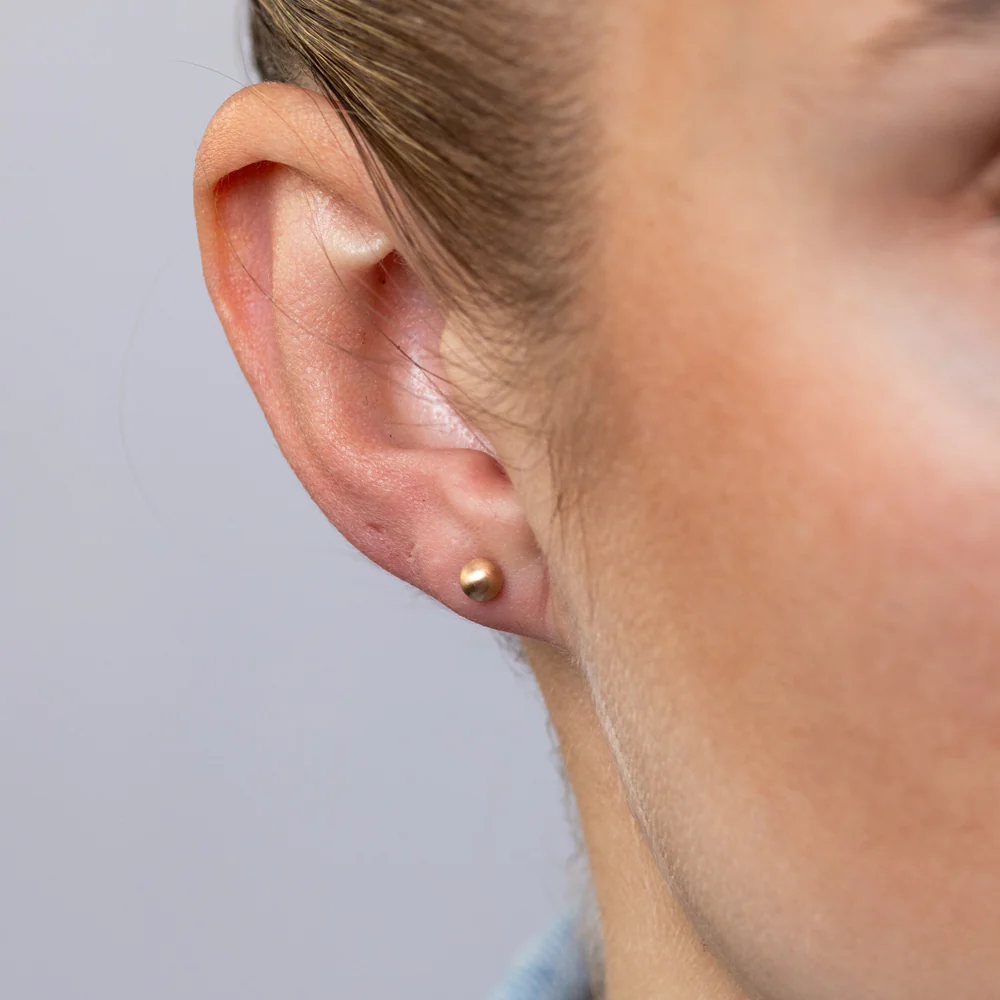 9ct Rose Gold 4mm Polished Ball Stud Earrings