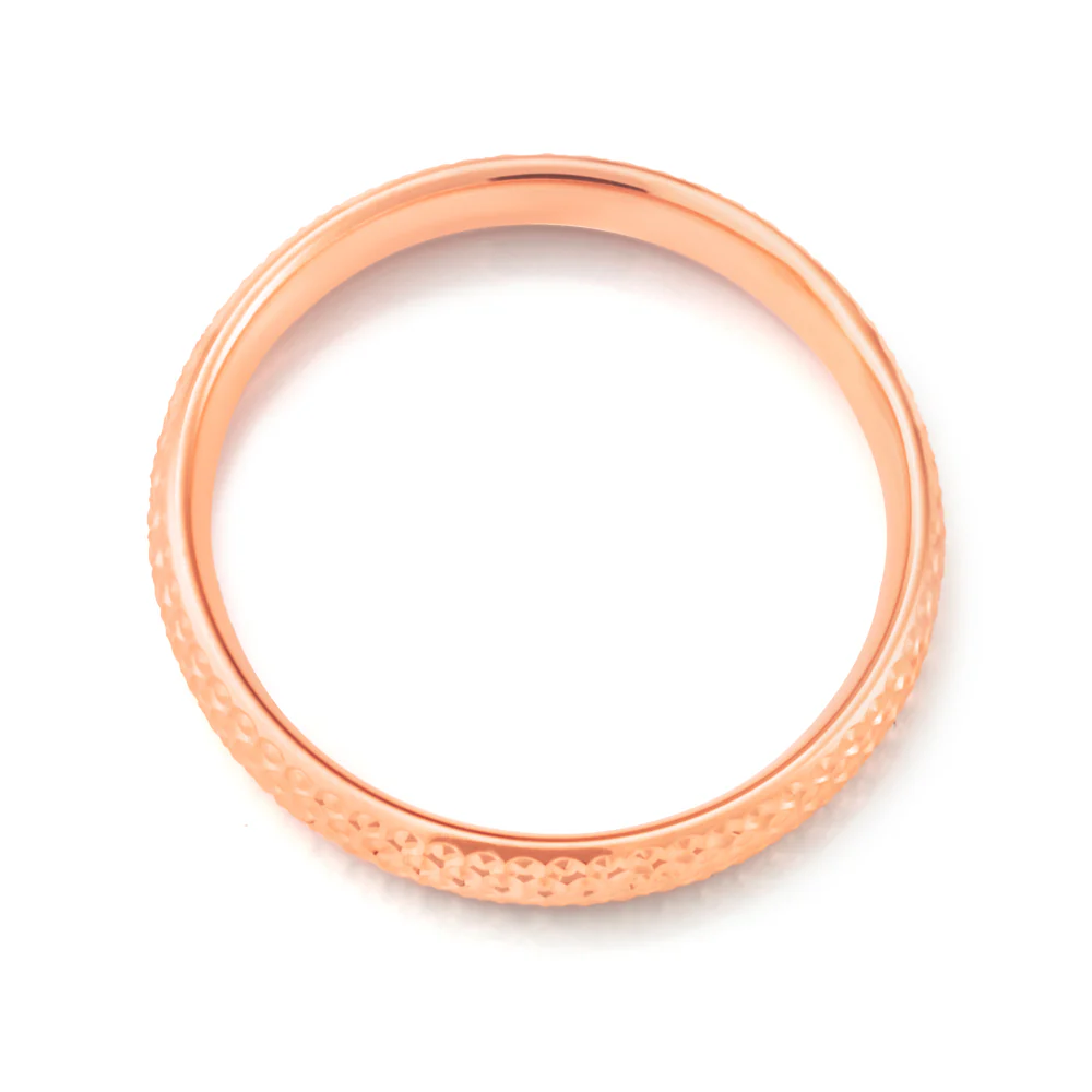 9ct Rose Gold Dicut Ring - Image 2