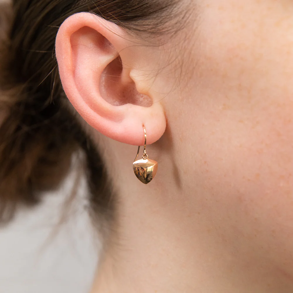 9ct Rose Gold Drop Earrings - Image 2